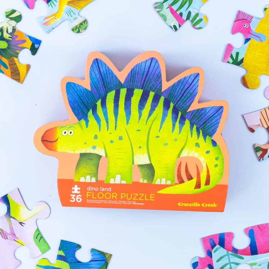 Crocodile Creek Dino Land Floor Puzzle 36 Pc 
