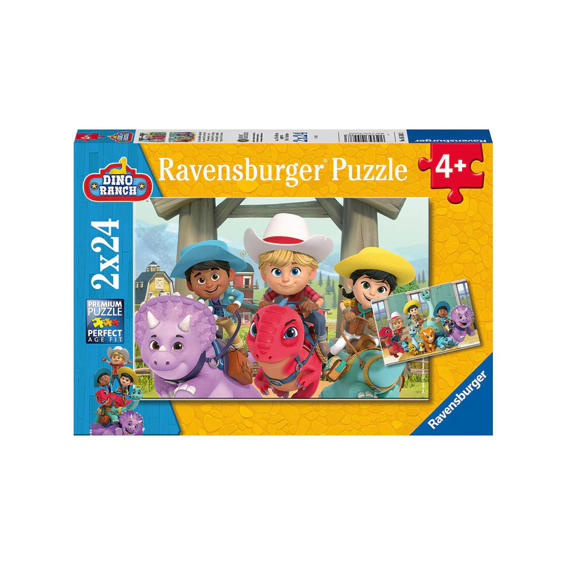 Ravensburger - Dino Ranch Friendship Puzzle 2 x 24 Pc