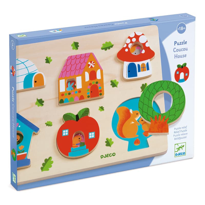 Djeco - Coucou House Wooden Puzzle