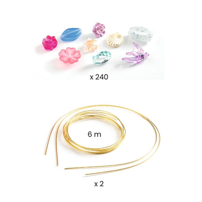 Djeco - Duo of Tiaras Blue and Purple Bead Kit