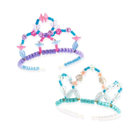 Djeco - Duo of Tiaras Blue and Purple Bead Kit