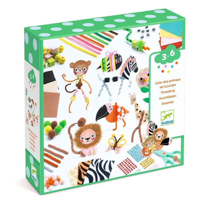 Djeco - Jungle Animal Crafts Creation Box