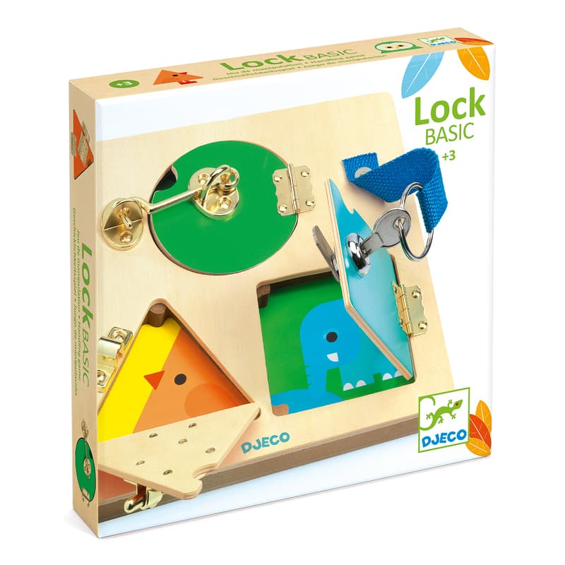 Djeco Lock Basic Wooden Puzzle  box