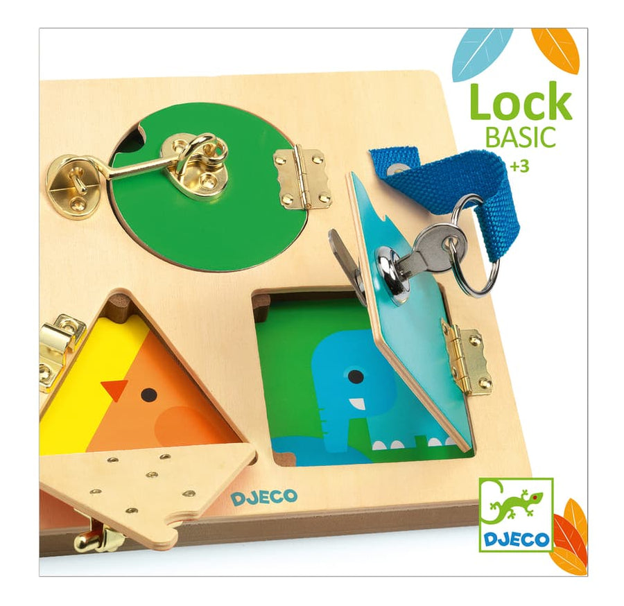 Djeco Lock Basic Wooden Puzzle  box