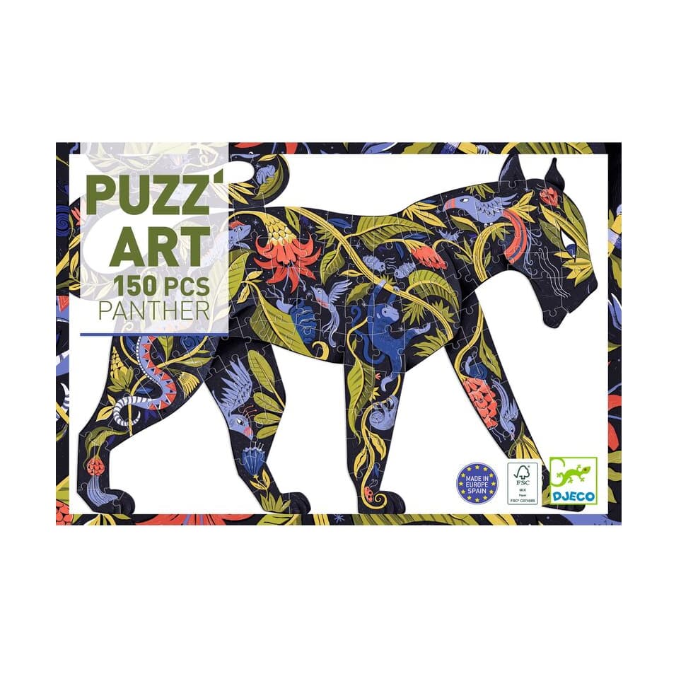 Djeco - Panther Art Puzzle 150 Pc