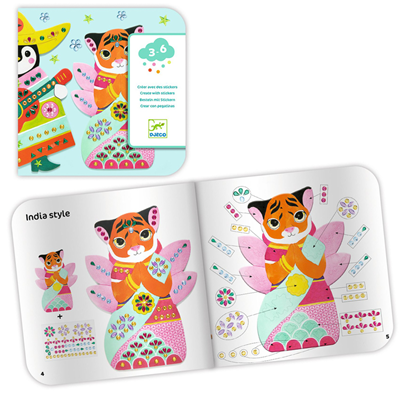 Djeco - Rhinestones and Collage Sticker Set