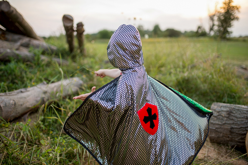 Great Pretenders - Toddler Reversible Spider & Bat Cape - Size 2-3T