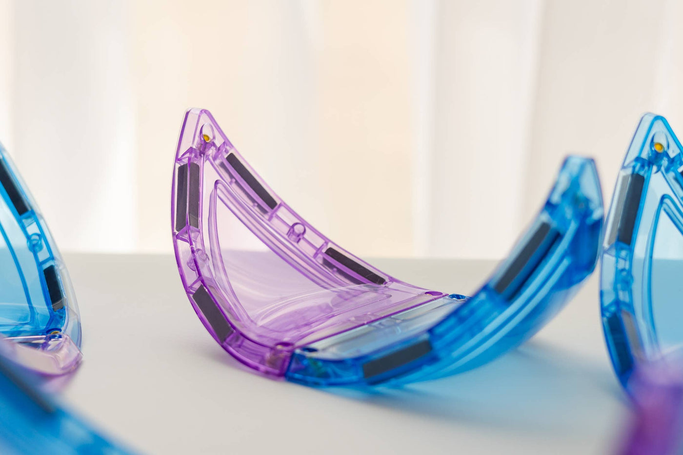 Learn & Grow Magnetic Tiles - Pastel Dome Pack 22 pc