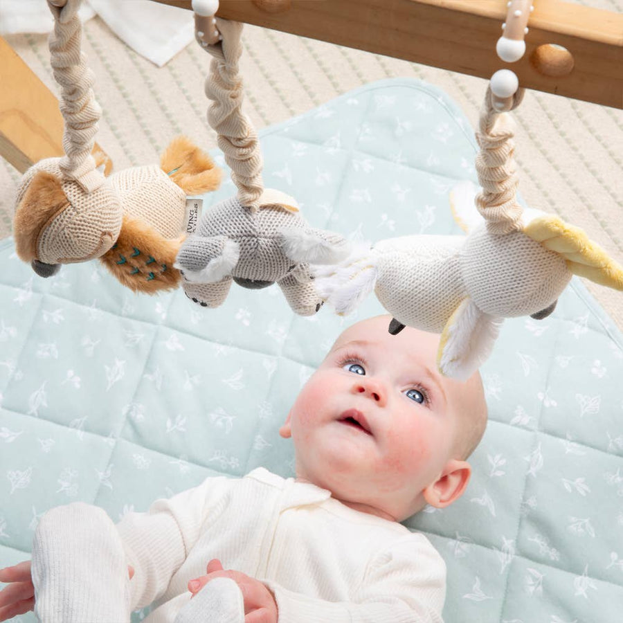 Living Textiles - 2 pack Stroller Toy - Koala & Cockatoo