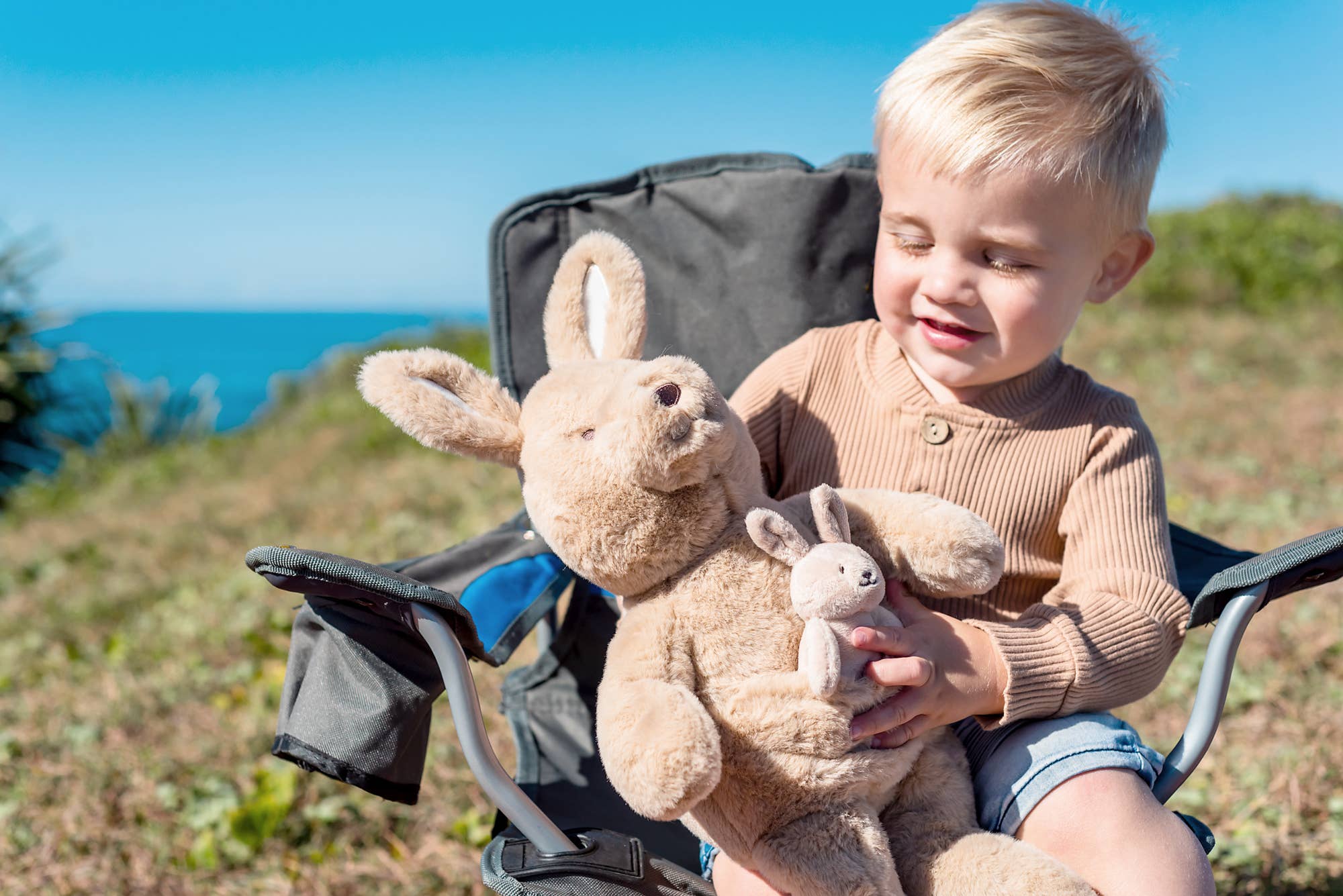 OB Australia - Kip Kangaroo & Baby Joey Soft Toy 43cm