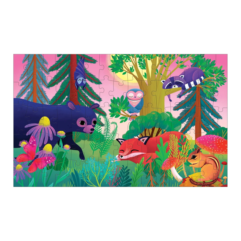 Mudpuppy - Forest Day and Night Lenticular 75 Piece Puzzle