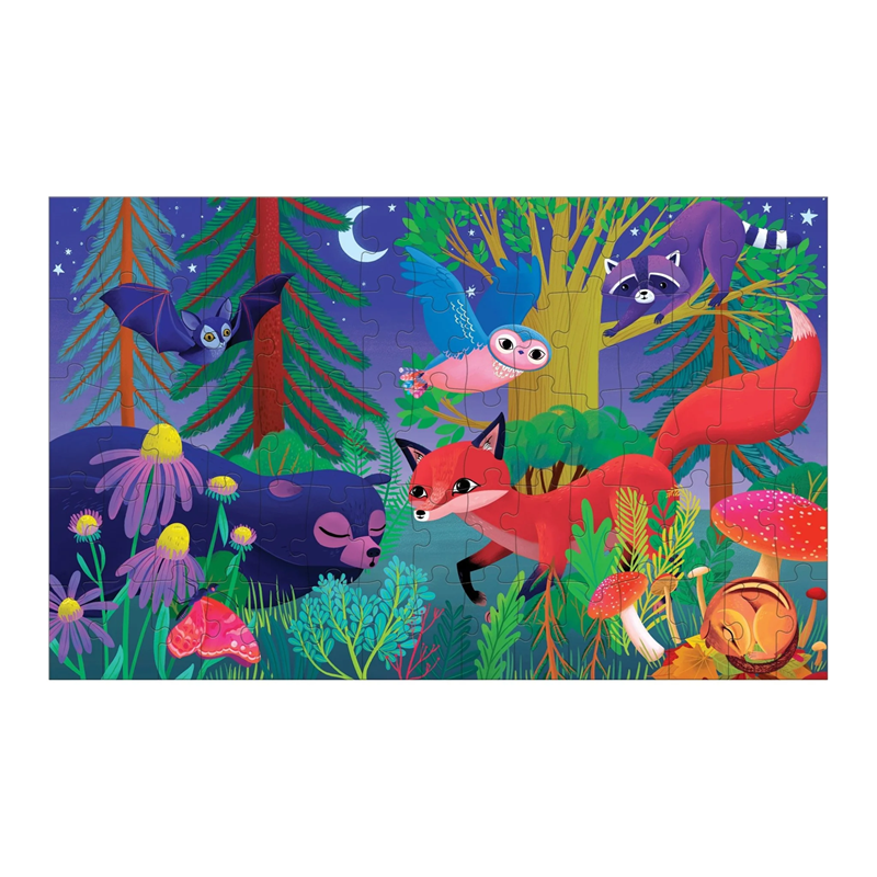Mudpuppy - Forest Day and Night Lenticular 75 Piece Puzzle
