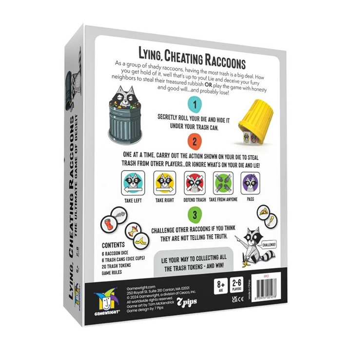 Gamewright - Lying, Cheating Racoons