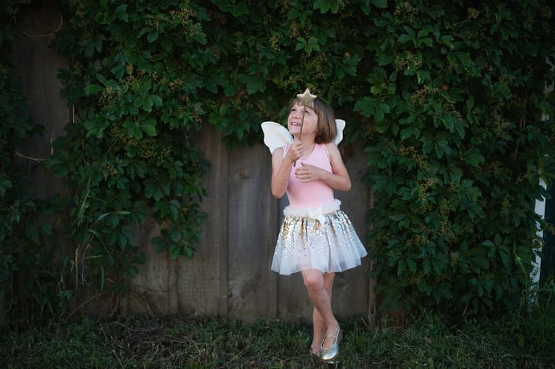 Great Pretenders Gracious Gold Sequins Skirt, Wings and Wand Set