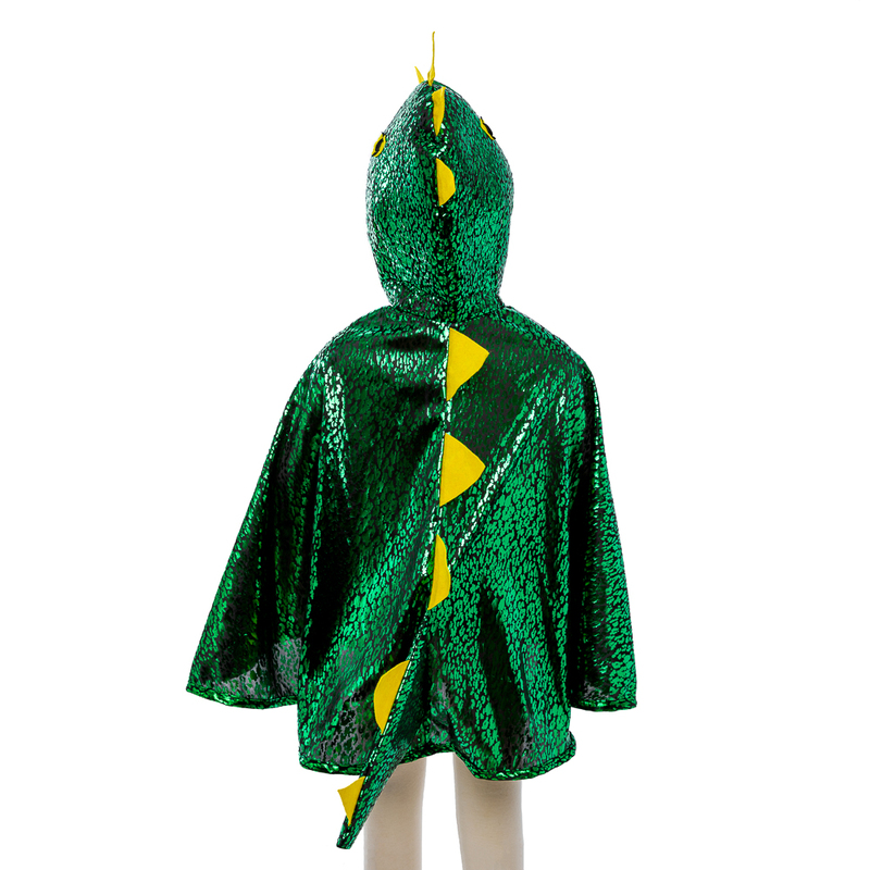 Great Pretenders - Metallic Green Dragon Cape - Size 2-3