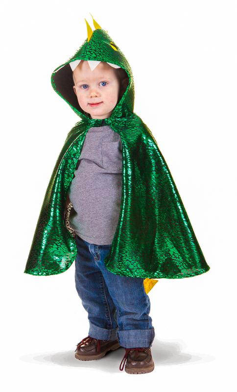 Great Pretenders - Metallic Green Dragon Cape - Size 2-3