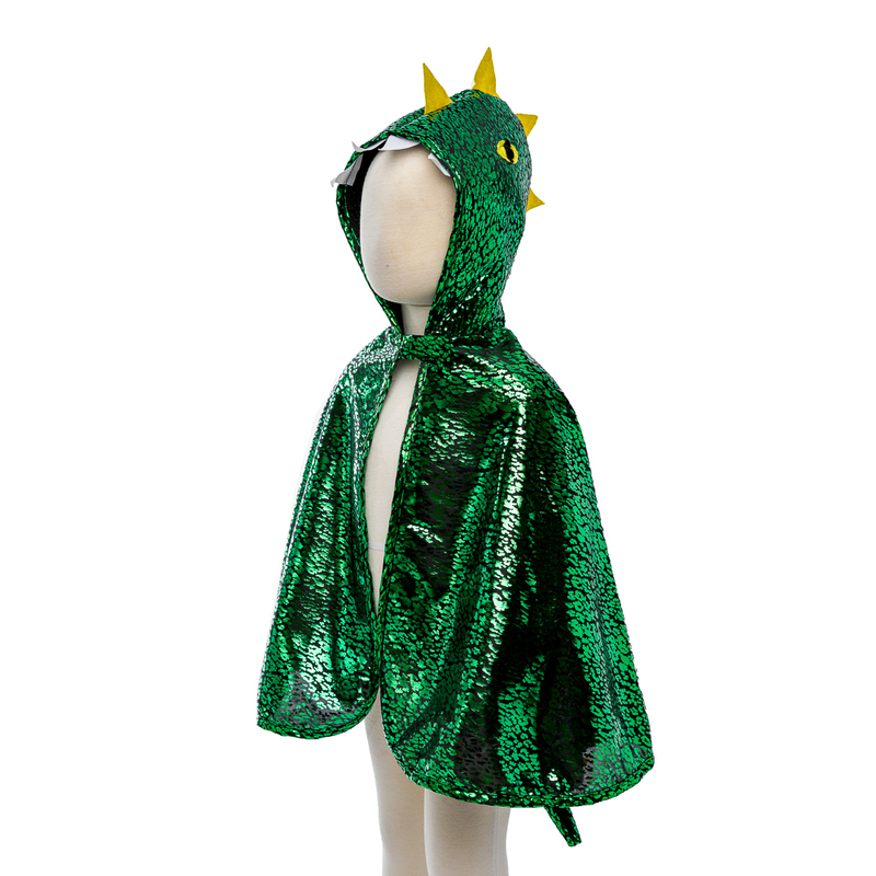 Great Pretenders - Metallic Green Dragon Cape - Size 2-3