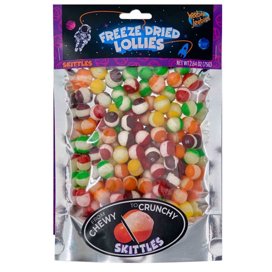 Heebie Jeebies Freeze Dried Lollies Skittles · Little Sprout Read