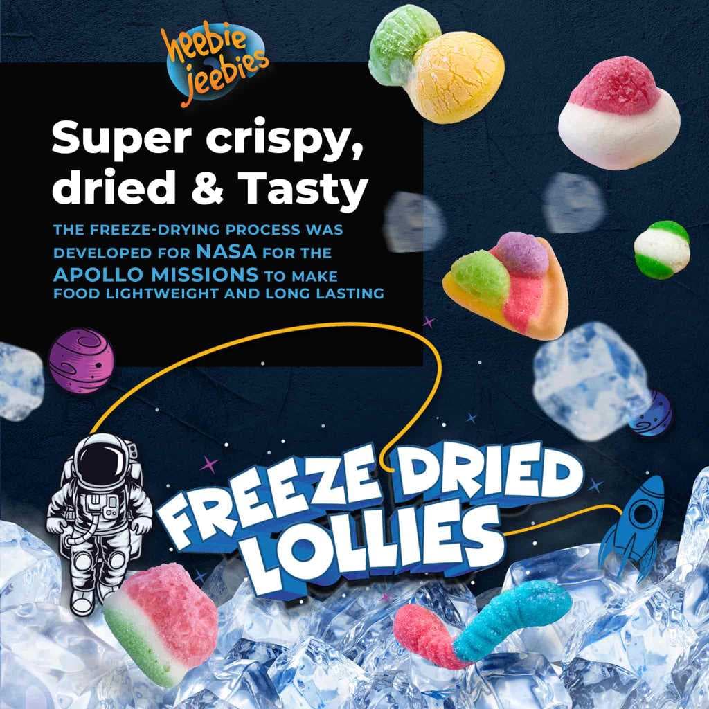 Heebie Jeebies Freeze Dried Lollies - information