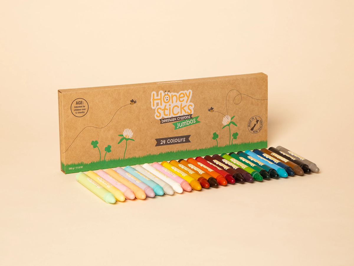 Honeysticks - Beeswax Crayons Jumbos 24 Pack