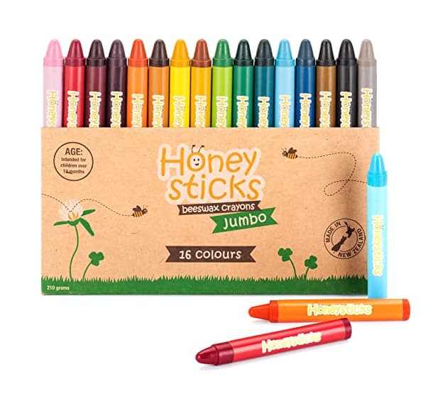 Honeysticks Jumbo Crayons 16 Pack in Box