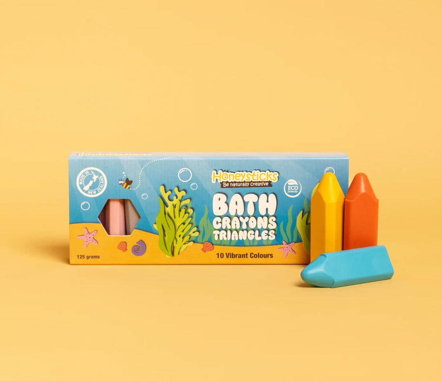 Honeysticks - Bath Crayons Triangles 10 Pack