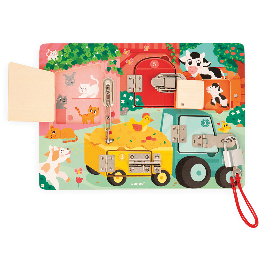 Janod - Farm Padlocks Board