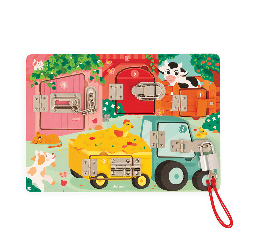 Janod - Farm Padlocks Board