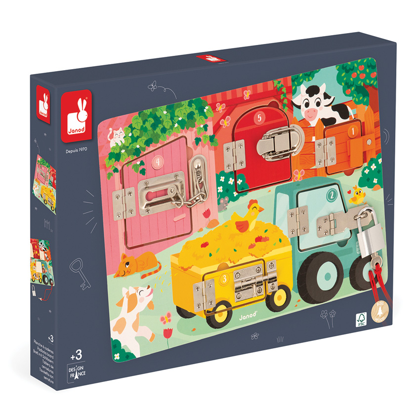 Janod - Farm Padlocks Board