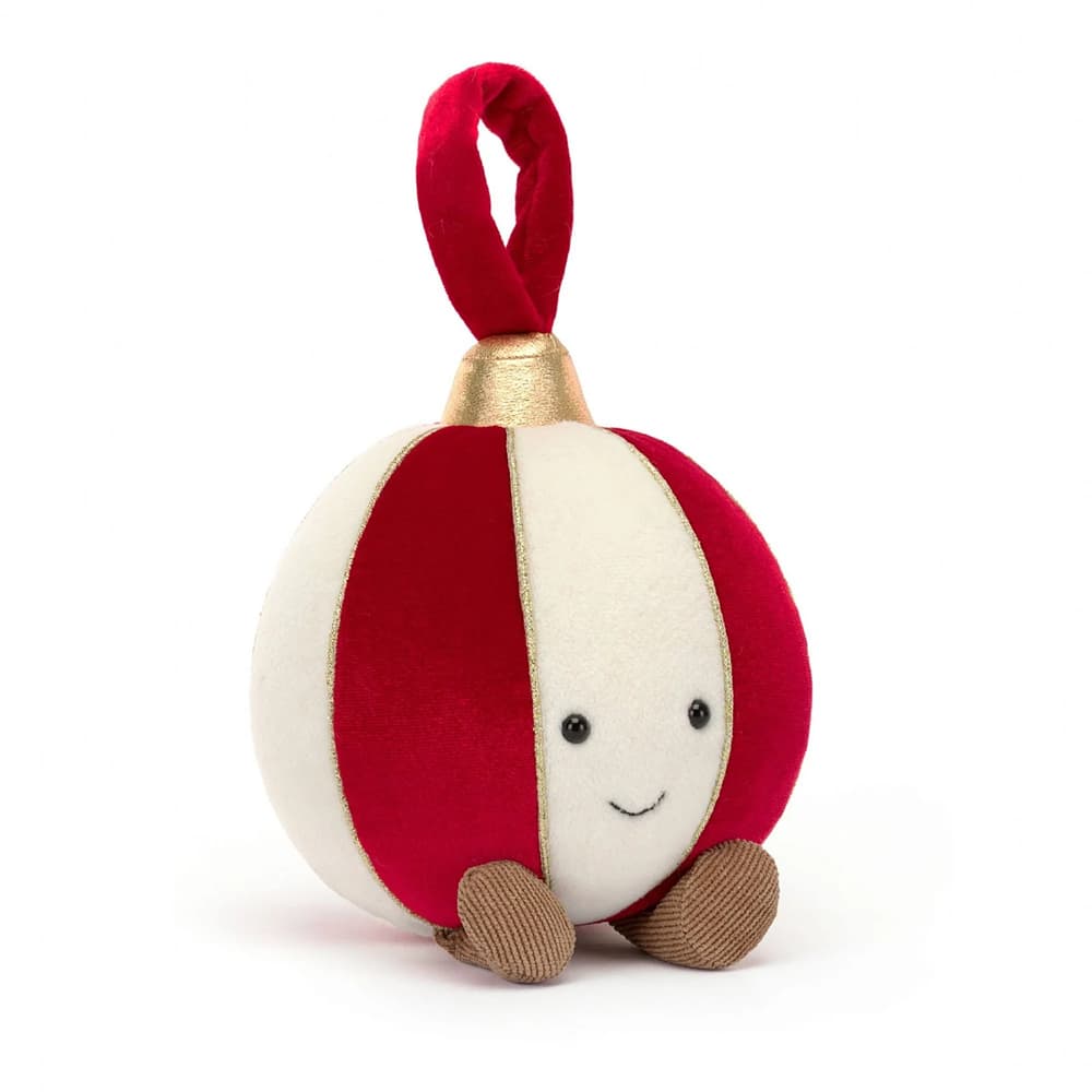Jellycat Amuseable Christmas Bauble sitting