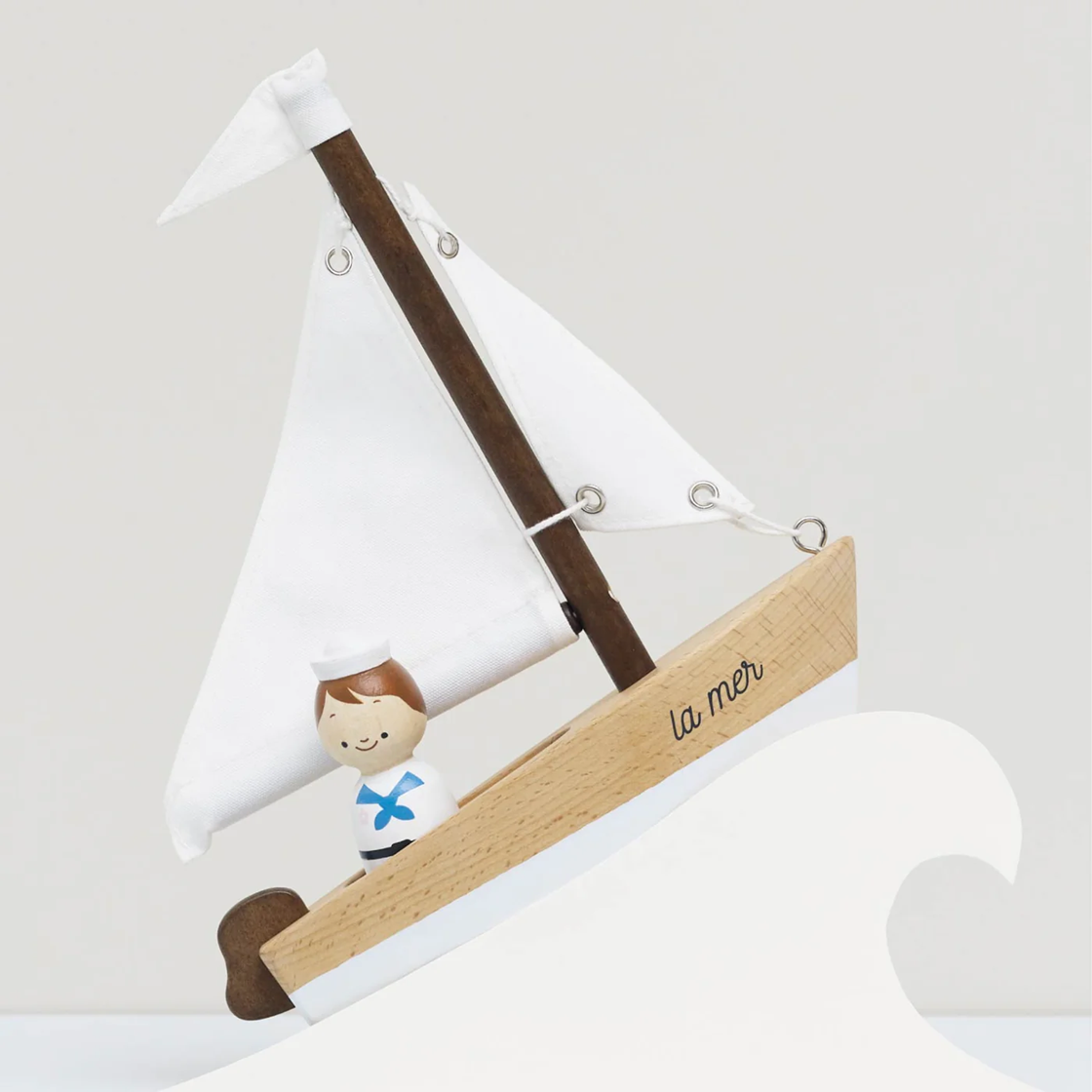 Le Toy Van - Wooden Sailing Boat & Captain