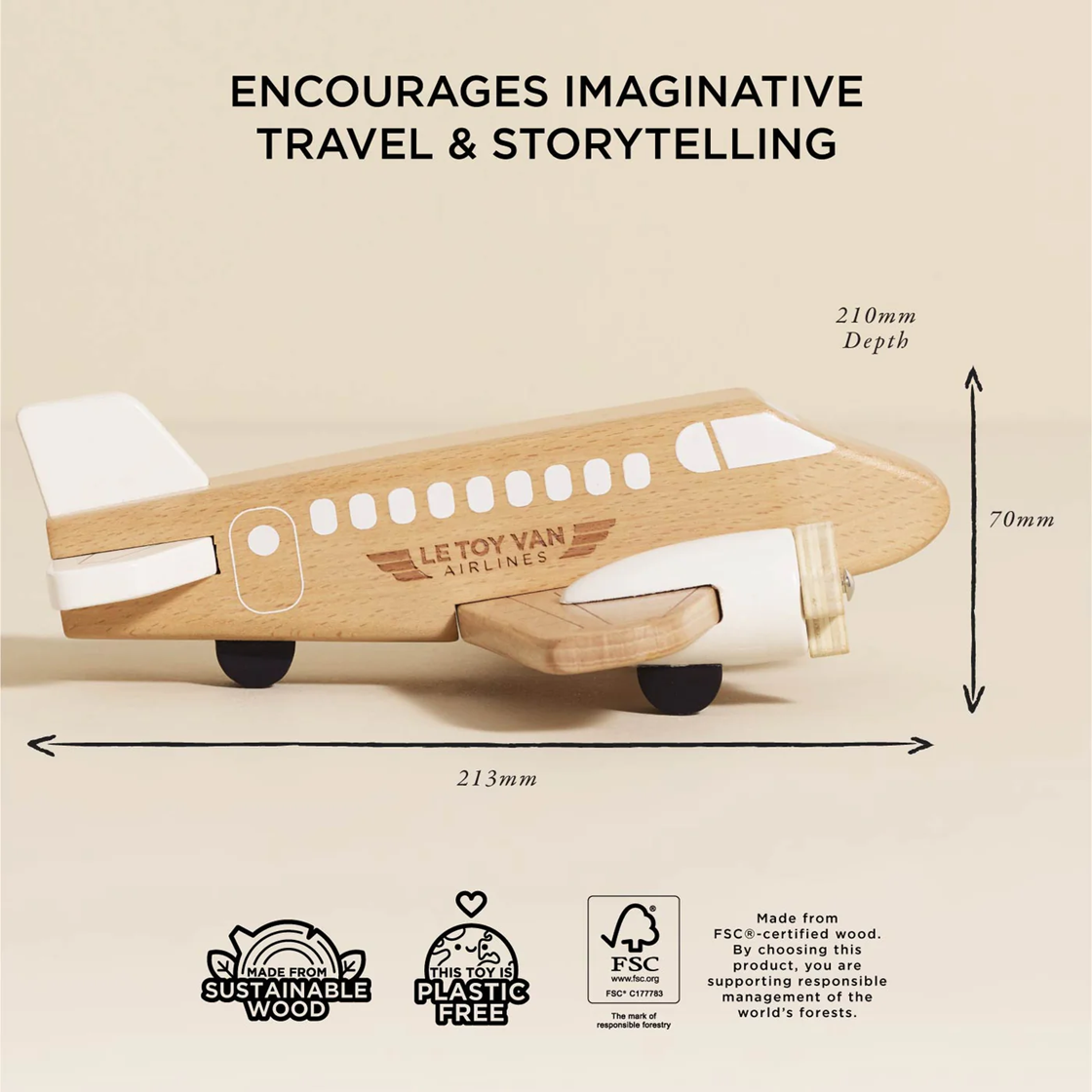 Le Toy Van - Wooden Toy Plane