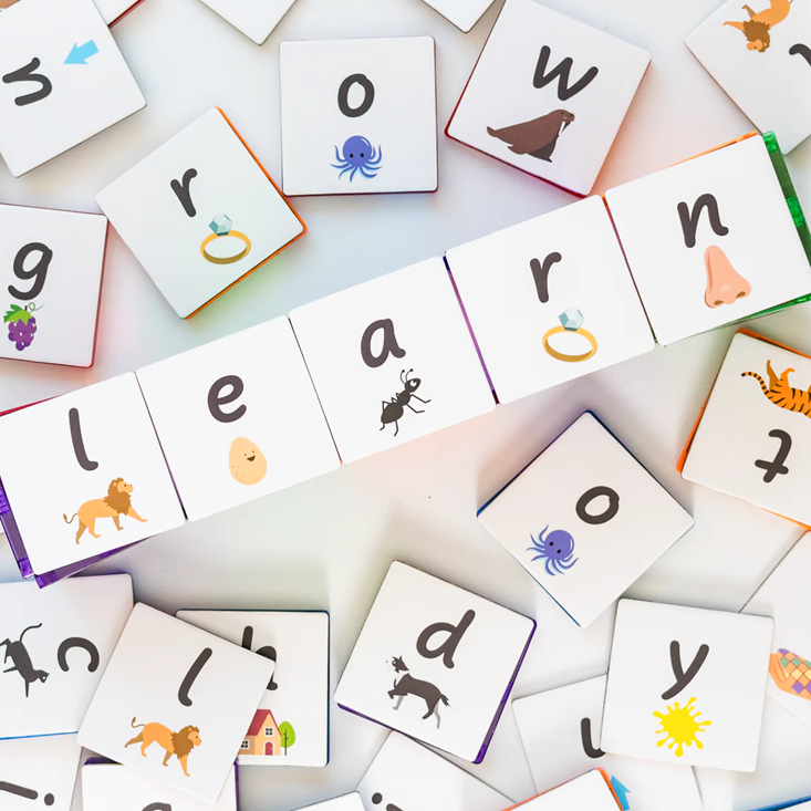 Learn and Grow - Magnetic Tile Topper - Alphabet Lower Case