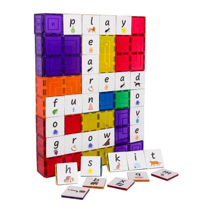 Learn and Grow - Magnetic Tile Topper - Alphabet Lower Case