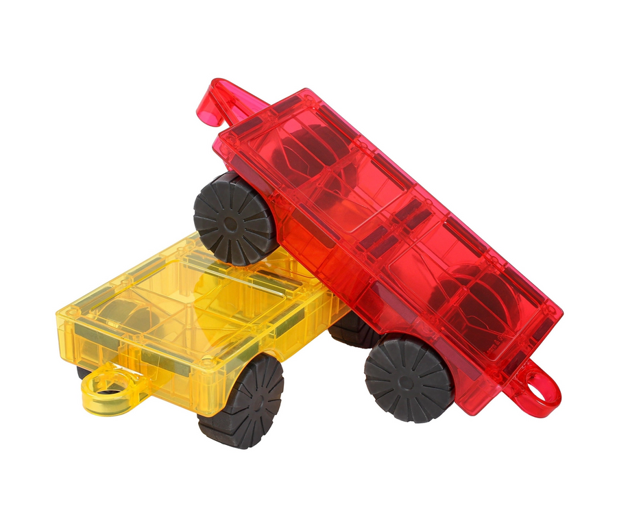 Learn and Grow - Magnetic Tiles - Car Base Pack 2 Pc