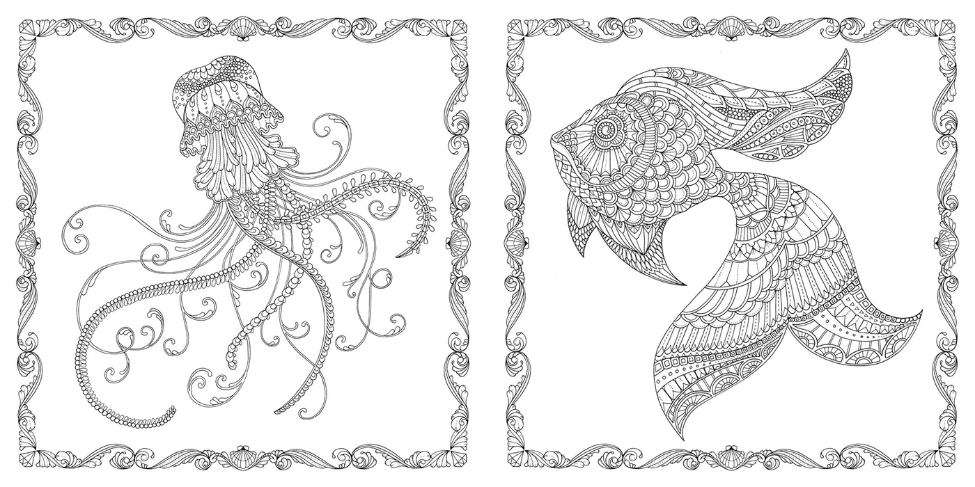 Lost Ocean: An Inky Adventure & Colouring Book