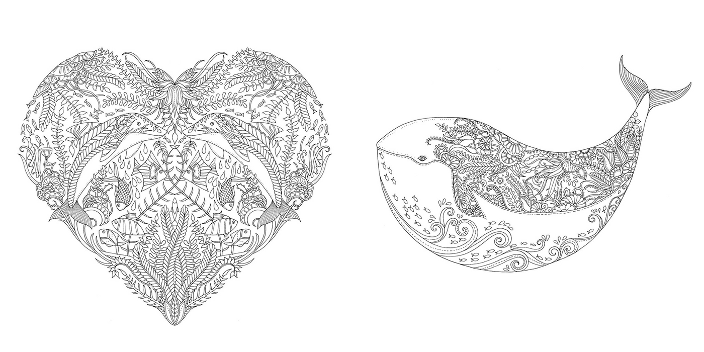 Lost Ocean: An Inky Adventure & Colouring Book