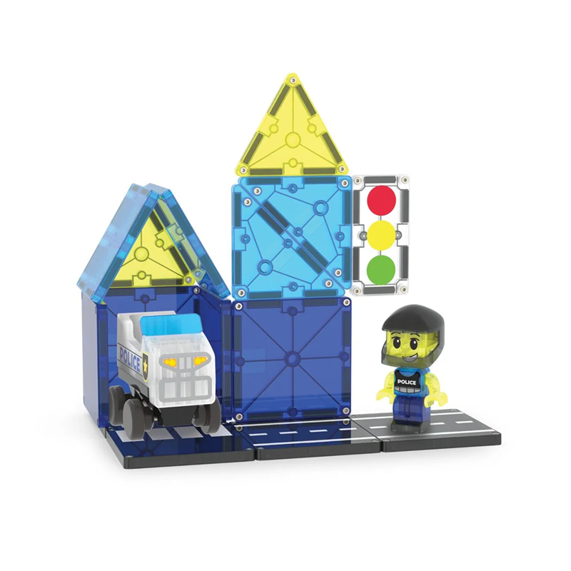 Magna-Tiles - Police Patrol - 20 Piece