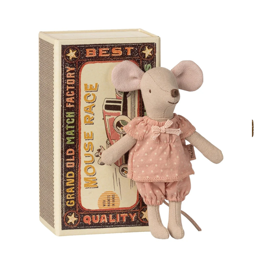 Maileg - Big Sister Mouse in Matchbox