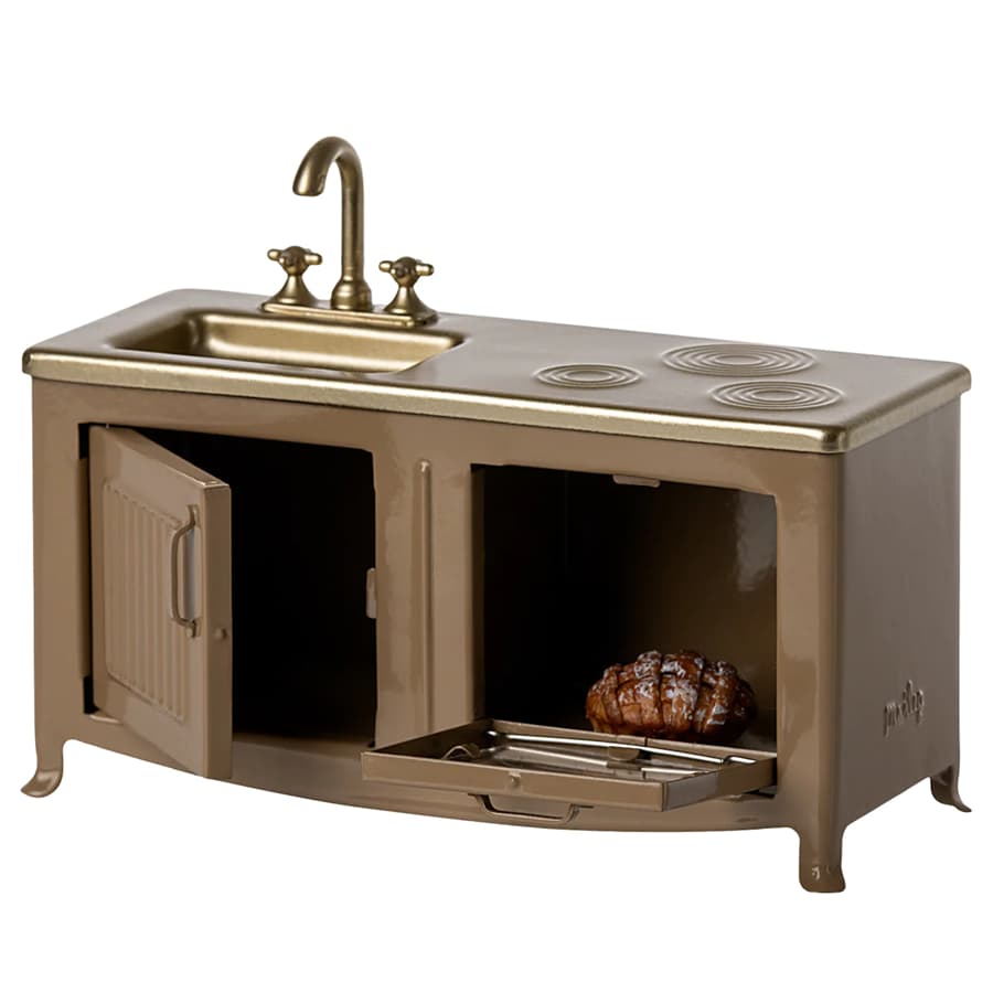 Maileg Light Brown Kitchen for Mouse