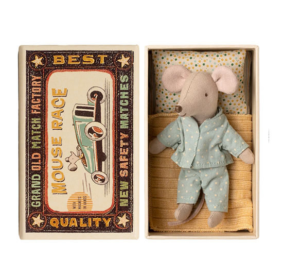 Maileg - Little Brother Mouse in Matchbox