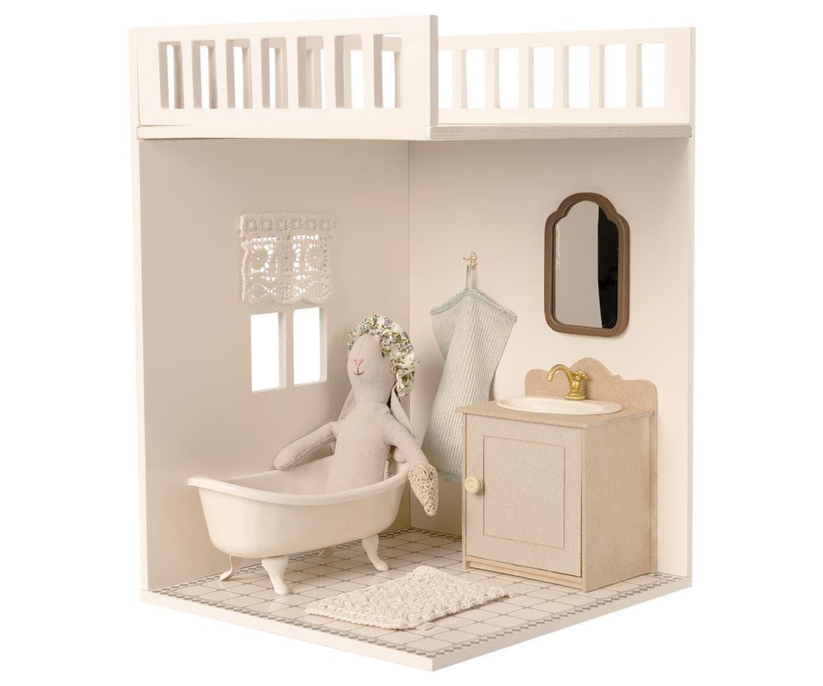 Maileg Miniature Bathroom - rabbit and furniture not included
