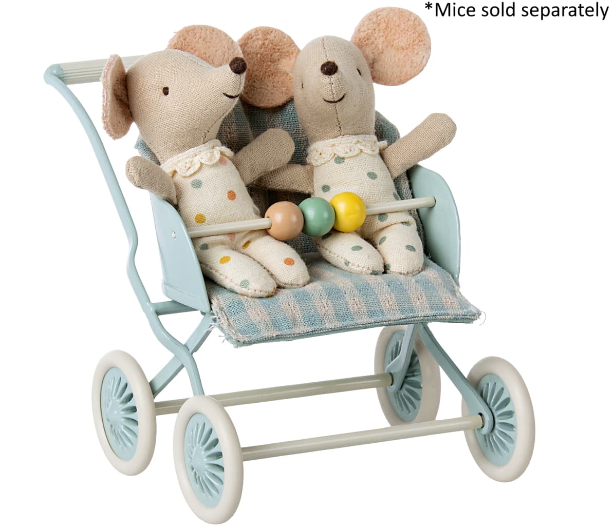 Maileg Mint Stroller - Mice Sold Separately
