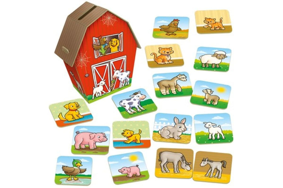 Orchard Toys Farmyard Families game contents