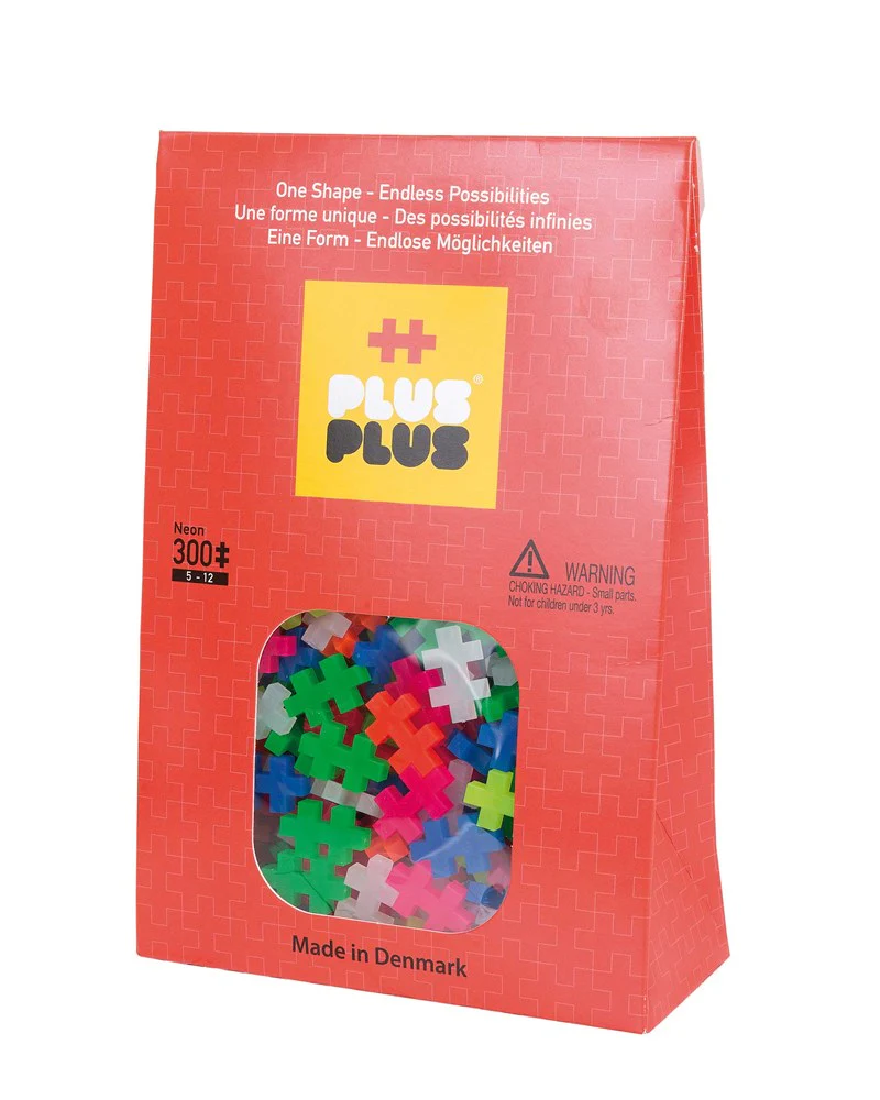 Juego Cubo de Piezas Plus Plus Neon 600 Piezas - La Colmena Juego Cubo de Piezas Plus Plus Neon 600 Piezas - La Colmena