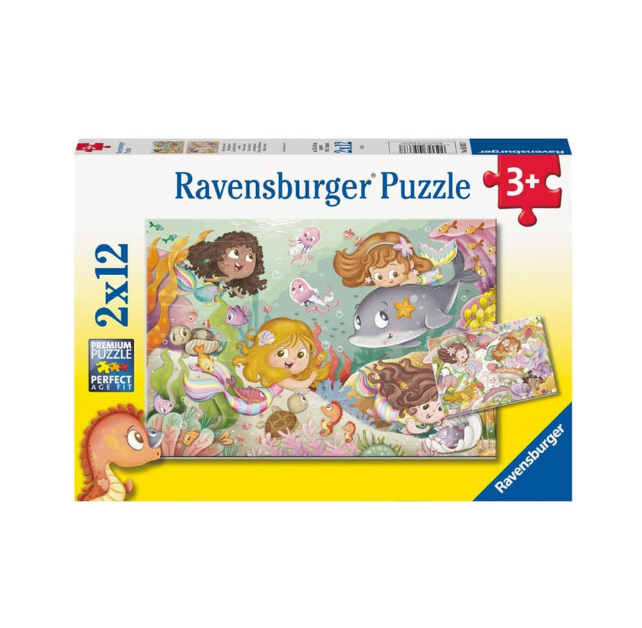 Ravensburger - Fairies and Mermaids Puzzle 2 x 12 Pc