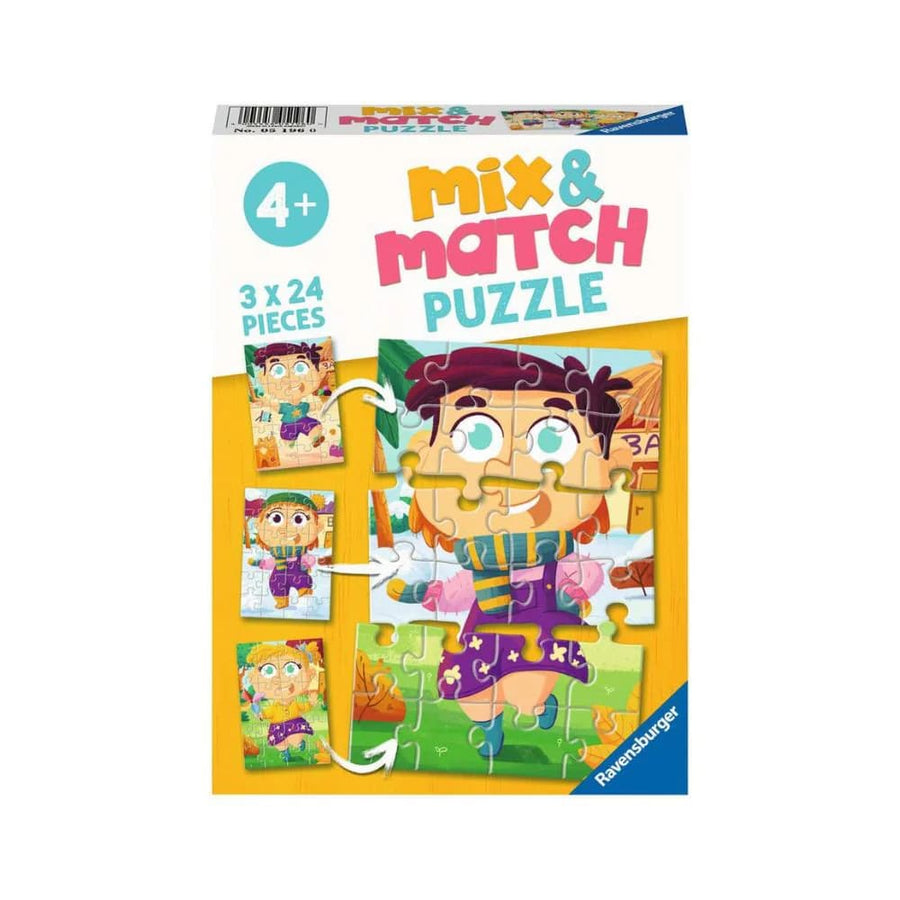 Ravensburger - Mix and Match Fashion 3 x 24 Pc Puzzle