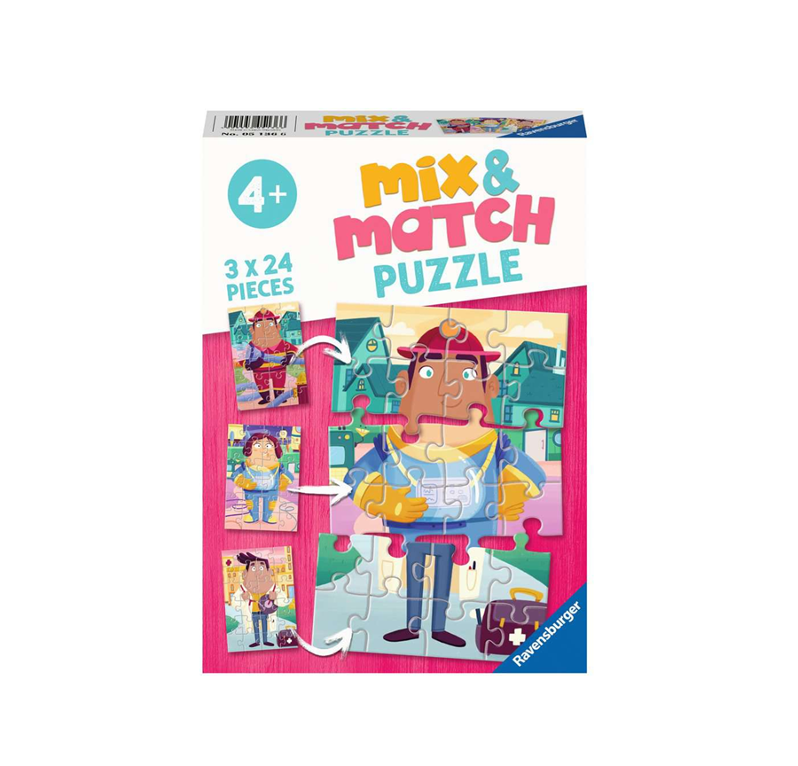 Ravensburger - Mix and Match Job Swap 3 x 24 Pc Puzzle