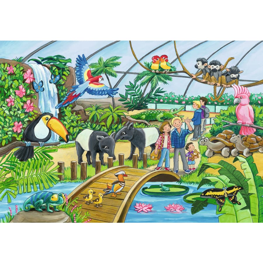 Ravensburger - Welcome To The Zoo 2 X 24 Pc Puzzle