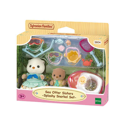 Sylvanian Families 5804 - Sea Otter Sisters Splashy Snorkel Set